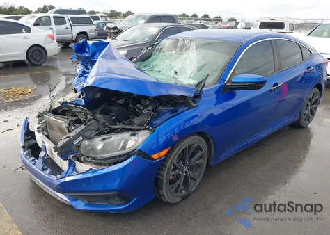 2020 Honda Civic Sport из США, поврежденный, VIN 19XFC2F88LE002570